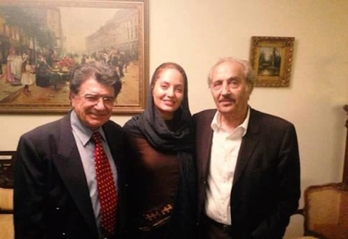عکس مهناز افشار در کنار سپانلو